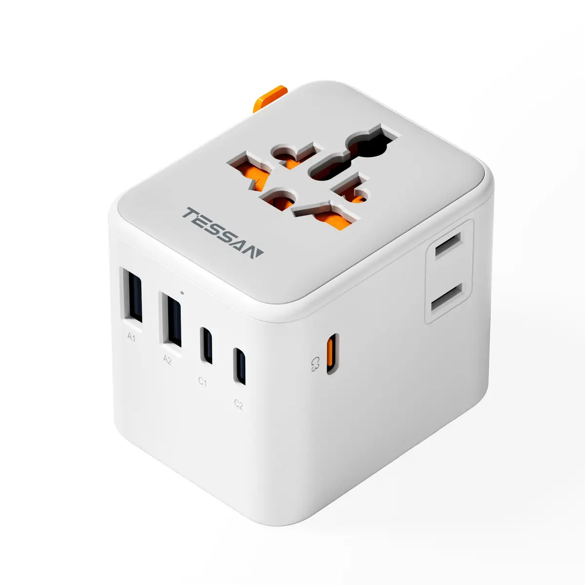 TESSAN Universal Travel Adapter 65W GaN, International Power Adapter | 7-in-1 Worldwide Compatibility - main product image