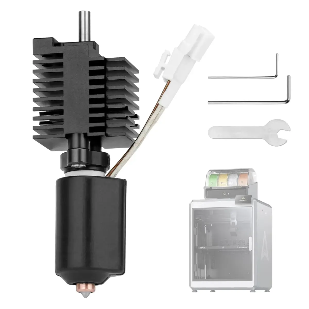 Xirbbo K2 Plus Hotend Replacement for Creality K2 Plus 3D Printer | All-Metal Integrated Design - main product image