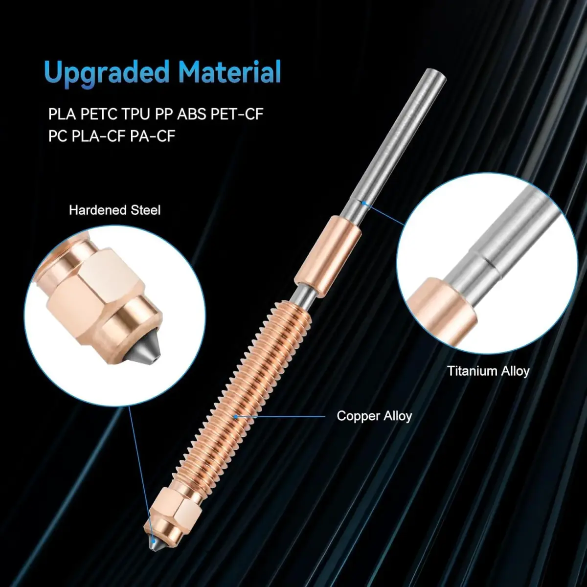 Xirbbo K2 Plus Hotend Replacement for Creality K2 Plus 3D Printer | All-Metal Integrated Design - view 7
