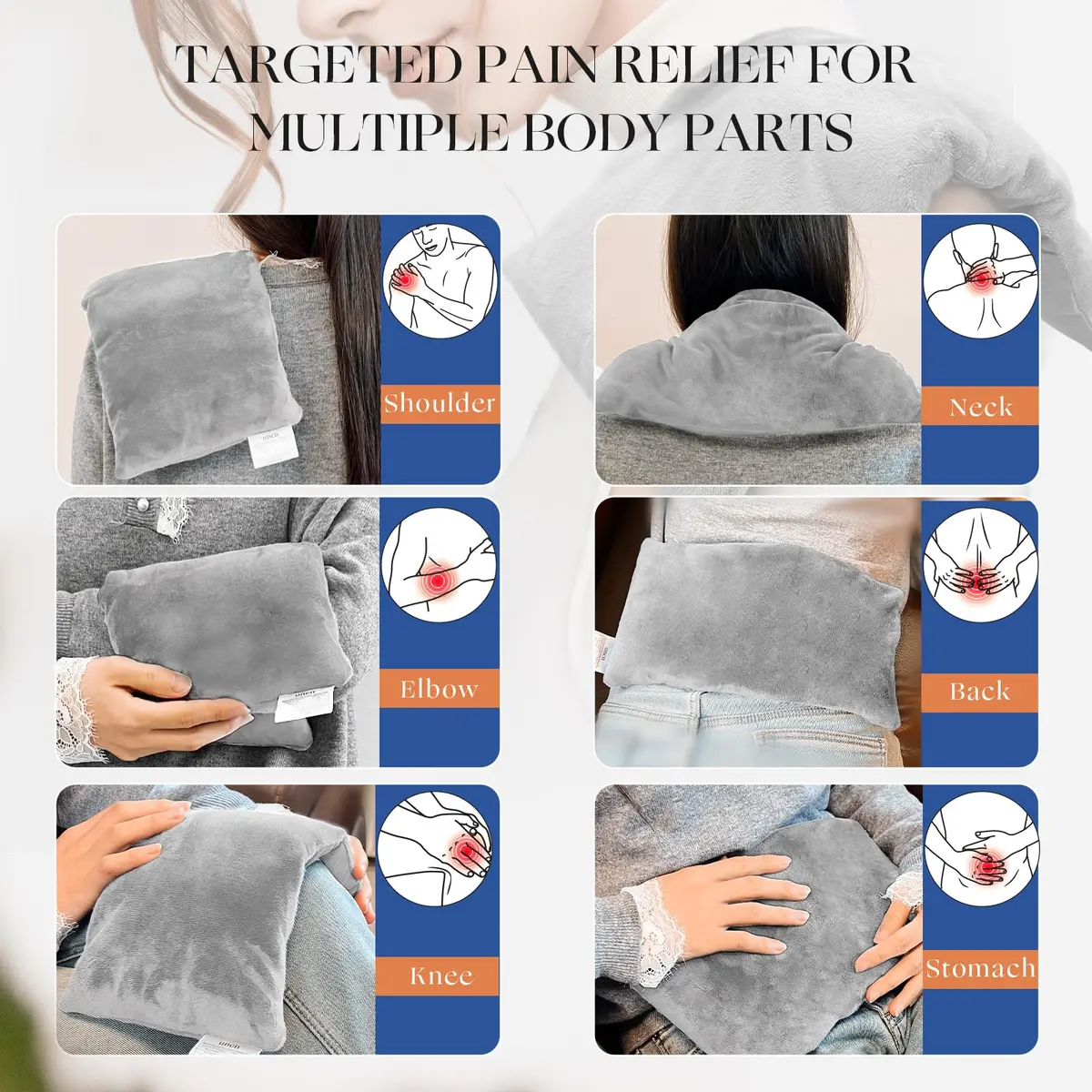 uncn Microwavable Heating Pad 13x7 Inch | Lavender Scent Moist Warm Compress for Relaxation - view 2
