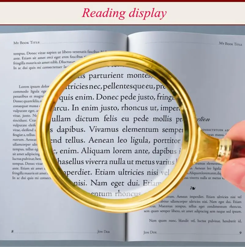 COCOMK Red 10x Magnifying Glass Handheld 2 Pcs | Special Education Magnifier for Reading - view 4