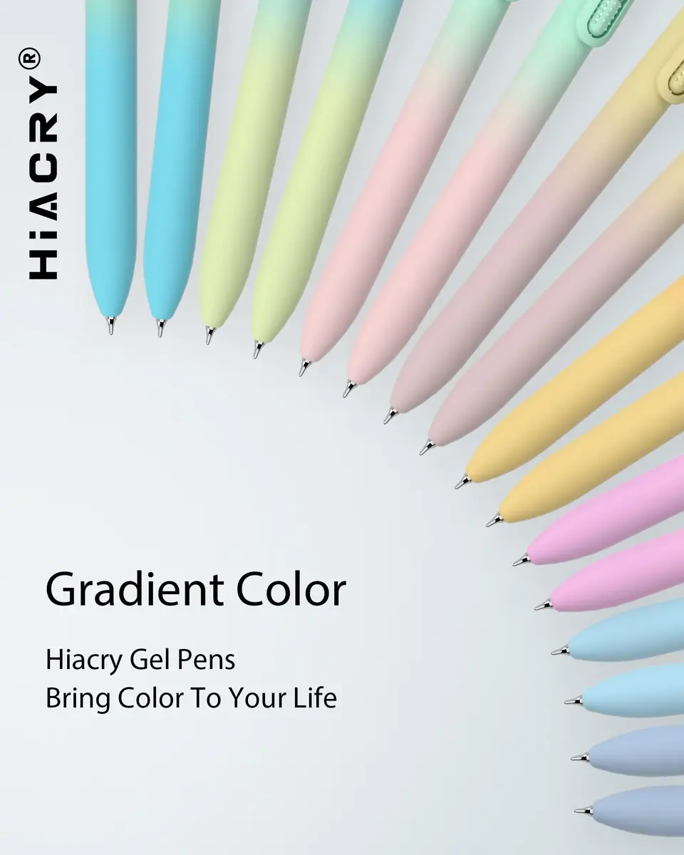 Hiacry 8 Pcs Gel Pens, Quick-Dry Black Ink-0.7mm Fine Point, Smooth Writing - view 7