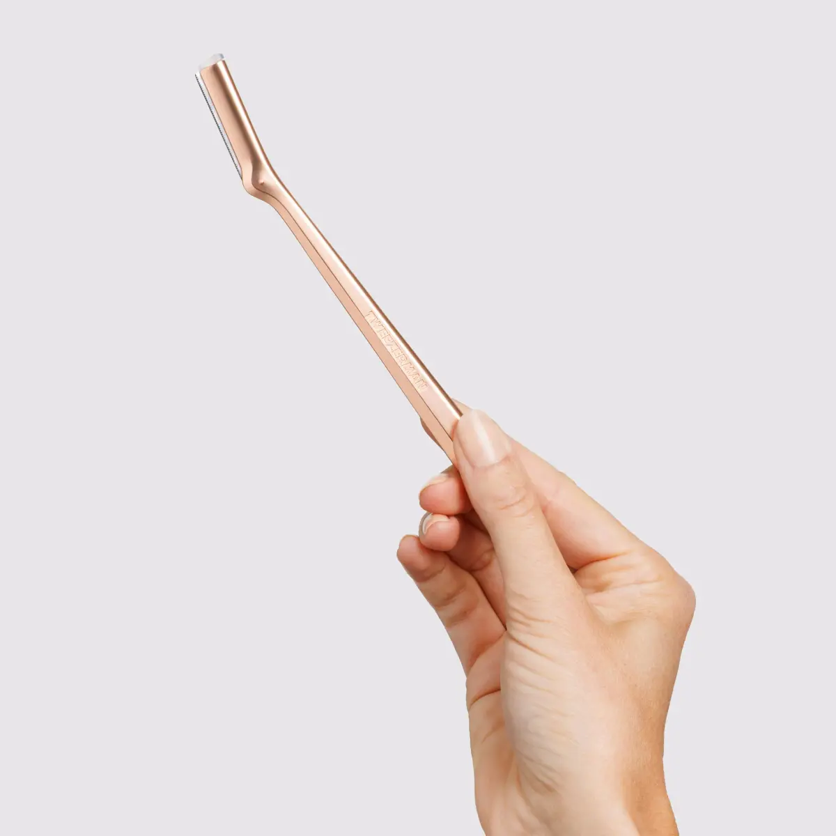 Tweezerman Facial Razor Rose Gold with 3 Replacement Blades | Gentle Exfoliation & Peach Fuzz Removal - view 4