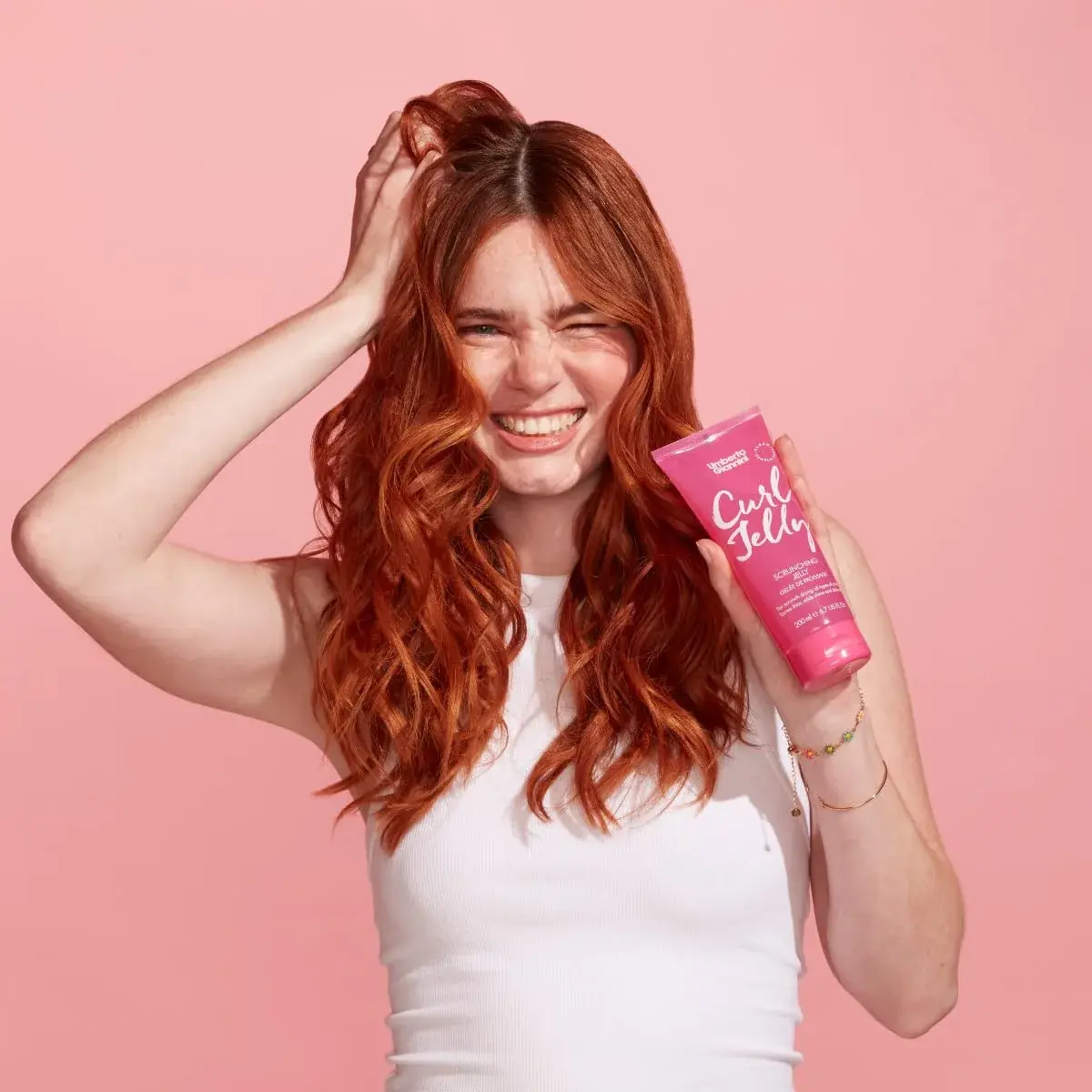 Umberto Giannini Curl Type 2 Styling Duo, Banana Coconut Air-Dry Cream (165ml / 5Fl. Oz) & Curl Jelly (198ml / 6.7Fl. Oz) | Define Wavy Hair - view 5