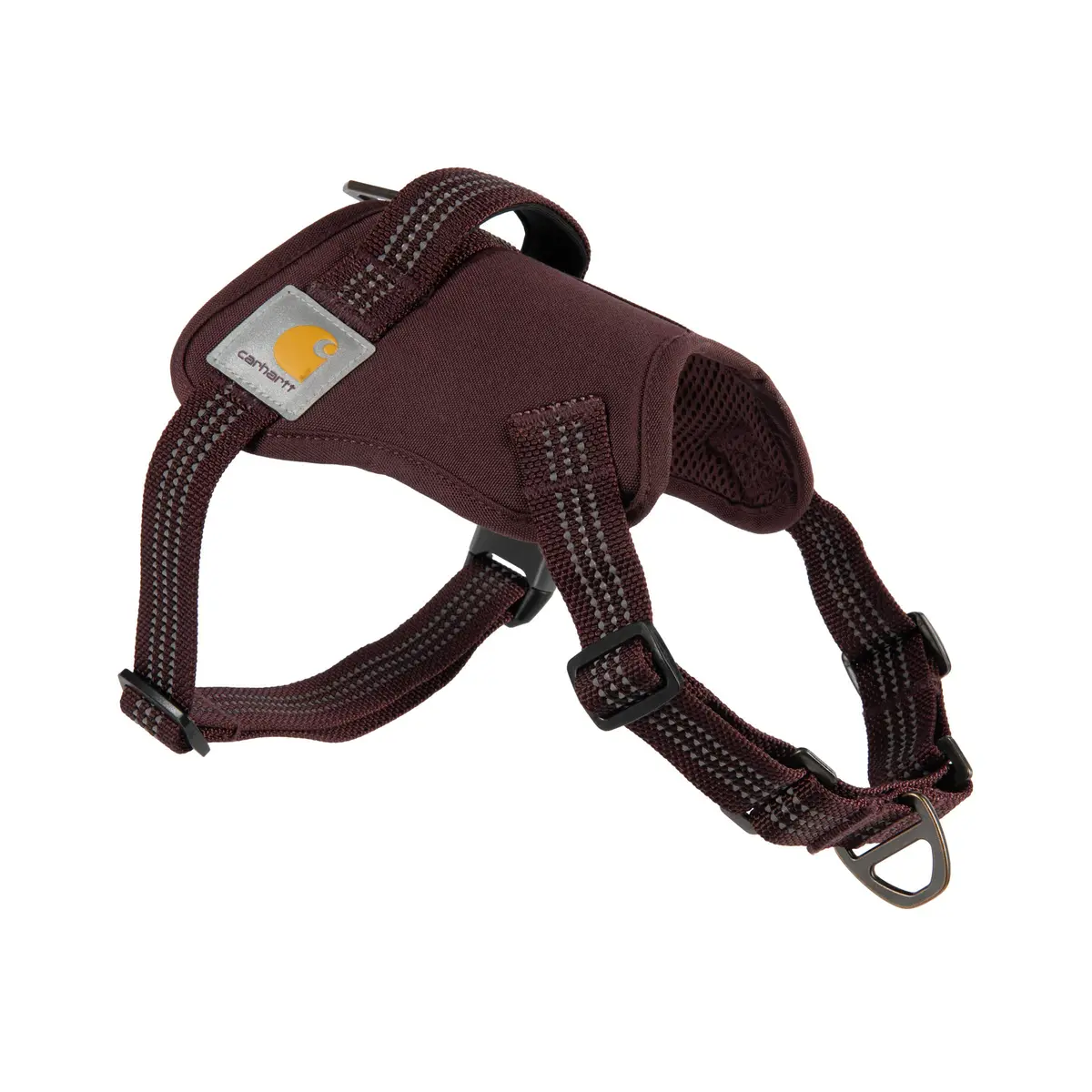 Carhartt Nylon Duck No Pull Dog Harness Deep Wine L | Adjustable, Water-Repellent, Reflective - main product image
