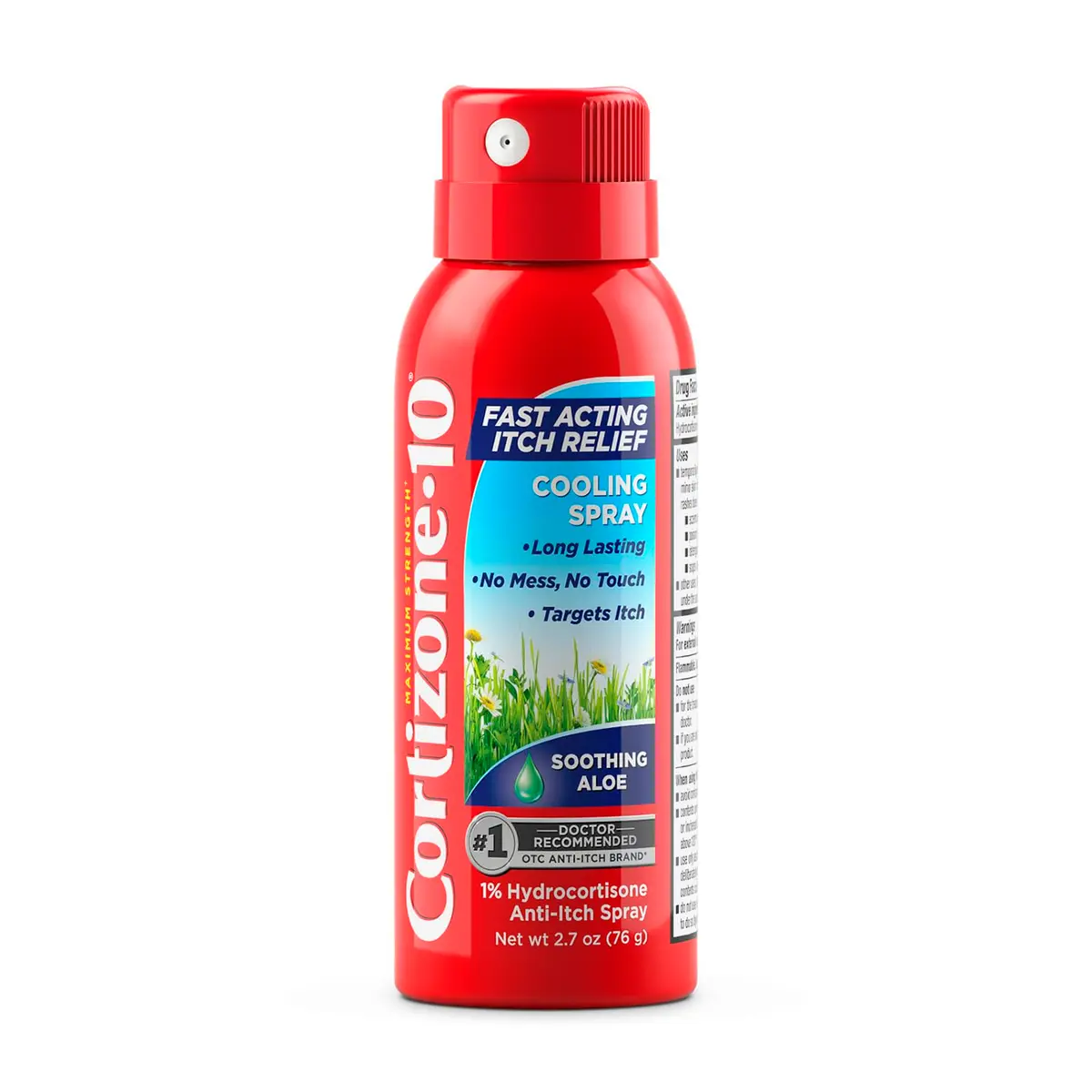 Cortizone 10 Max Strength Itch Relief Spray 2.7 oz | Soothing Aloe Formula for Minor Skin Irritations - main product image