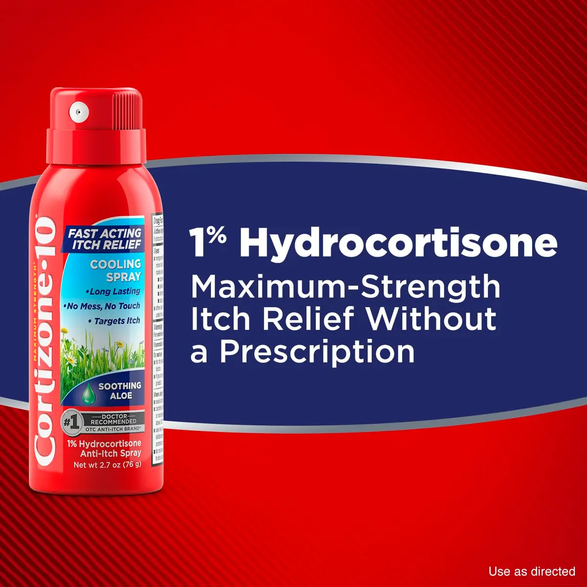 Cortizone 10 Max Strength Itch Relief Spray 2.7 oz | Soothing Aloe Formula for Minor Skin Irritations - view 4