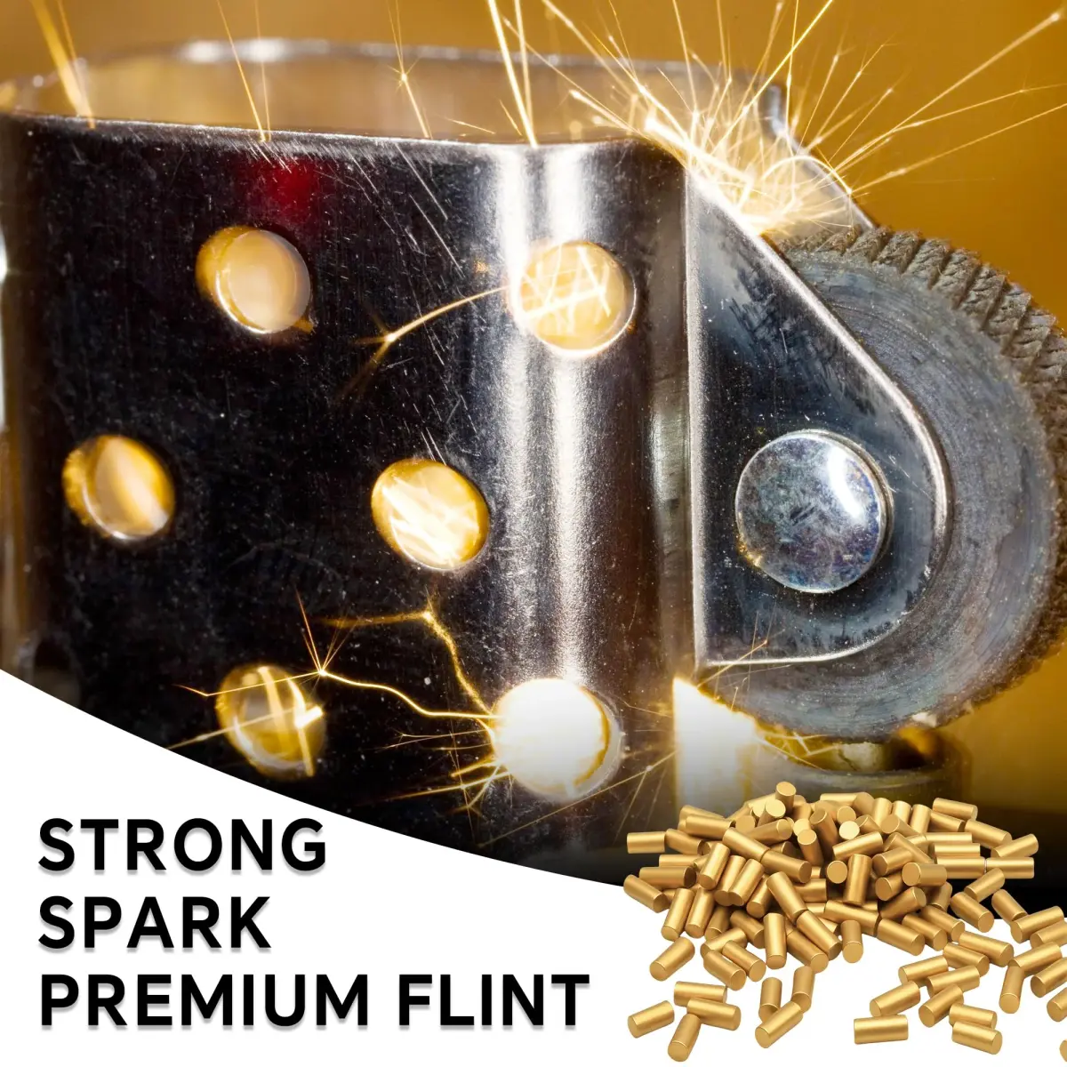 JINMUNIC Lighter Flint and Wick Replacement Set for Fluid Lighters | 43.31 Inch Wick, Metal Gasket, Screwdriver Tool - view 5
