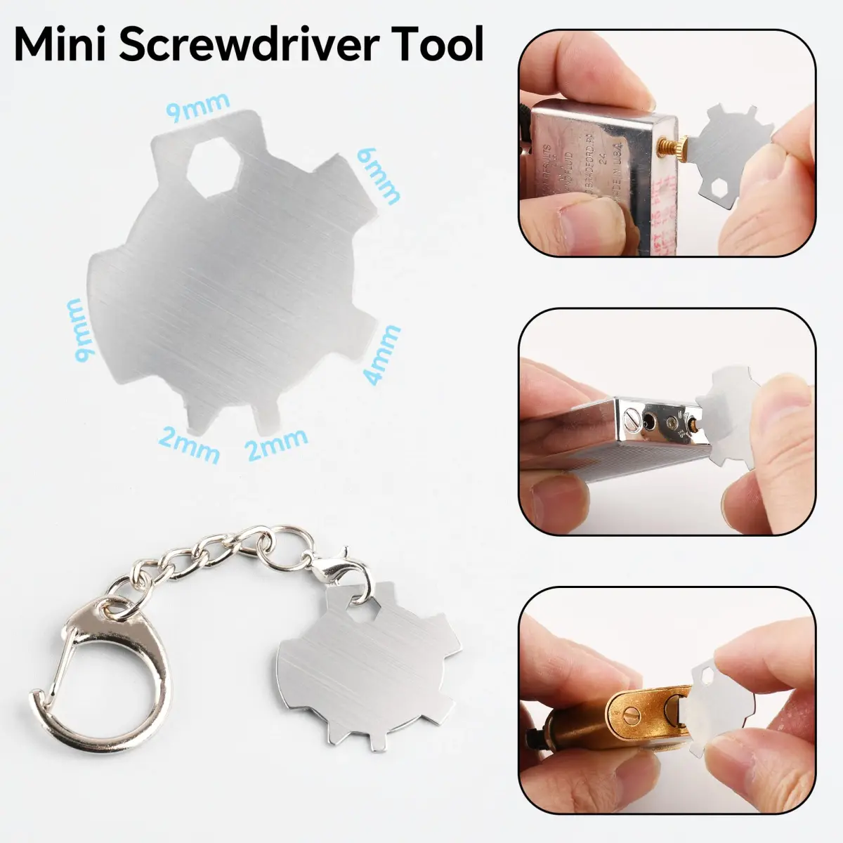 JINMUNIC Lighter Flint and Wick Replacement Set for Fluid Lighters | 43.31 Inch Wick, Metal Gasket, Screwdriver Tool - view 6