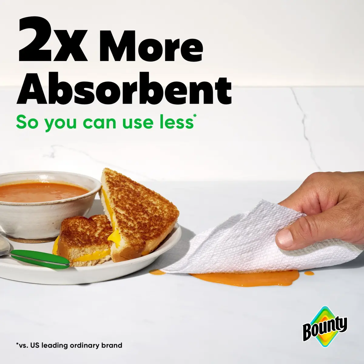 Bounty Select-A-Size Paper Towels, White, 8 Triple Rolls (984 Sheets) | The Quicker Picker Upper - view 6