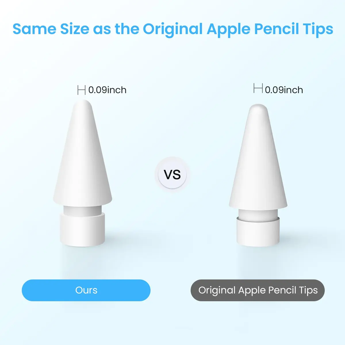 DIGIROOT 8 Pack Upgraded Apple Pencil Tips 0.72mm | Precise Control & Durable (70-120 chars) - view 6