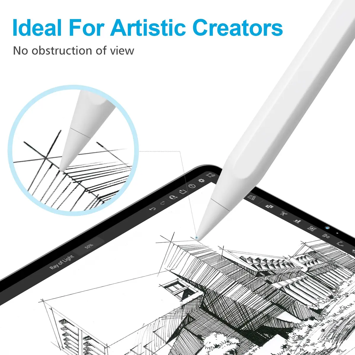 DIGIROOT 8 Pack Upgraded Apple Pencil Tips 0.72mm | Precise Control & Durable (70-120 chars) - view 7