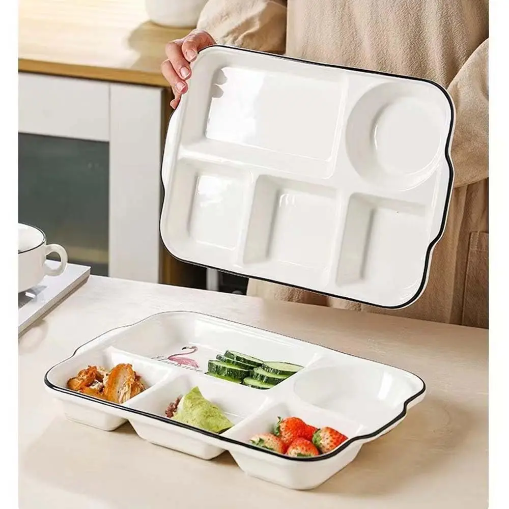 AIYoo 12.5inch Ceramic Divided Plate | Portion Control, Microwave & Dishwasher Safe - view 6