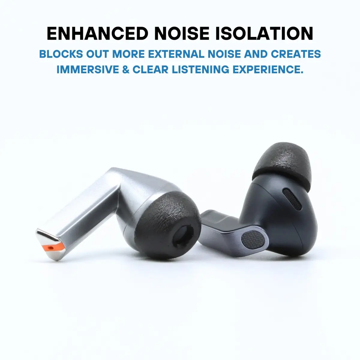 Comply TrueGrip Premium Memory Foam Replacement Ear Tips, Black (Large, 6 Pairs) | Enhanced Noise Isolation for Samsung Galaxy Buds - view 5