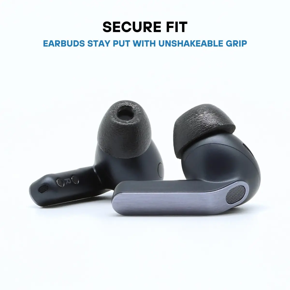Comply TrueGrip Premium Memory Foam Replacement Ear Tips, Black (Large, 6 Pairs) | Enhanced Noise Isolation for Samsung Galaxy Buds - view 4