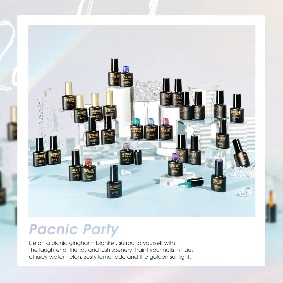 ROSALIND Gel Nail Polish Set 42 pcs | 38 Colors All Seasons, Long-Lasting, Safe for Nails - view 6