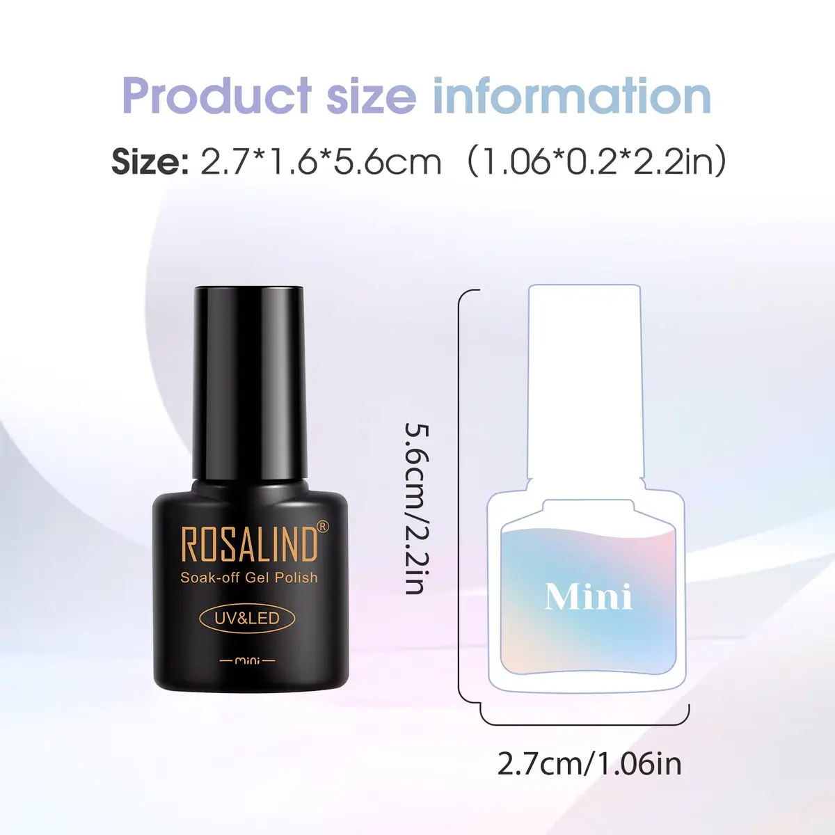ROSALIND Gel Nail Polish Set 42 pcs | 38 Colors All Seasons, Long-Lasting, Safe for Nails - view 9