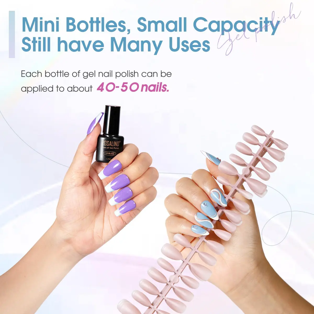 ROSALIND Gel Nail Polish Set 42 pcs | 38 Colors All Seasons, Long-Lasting, Safe for Nails - view 3