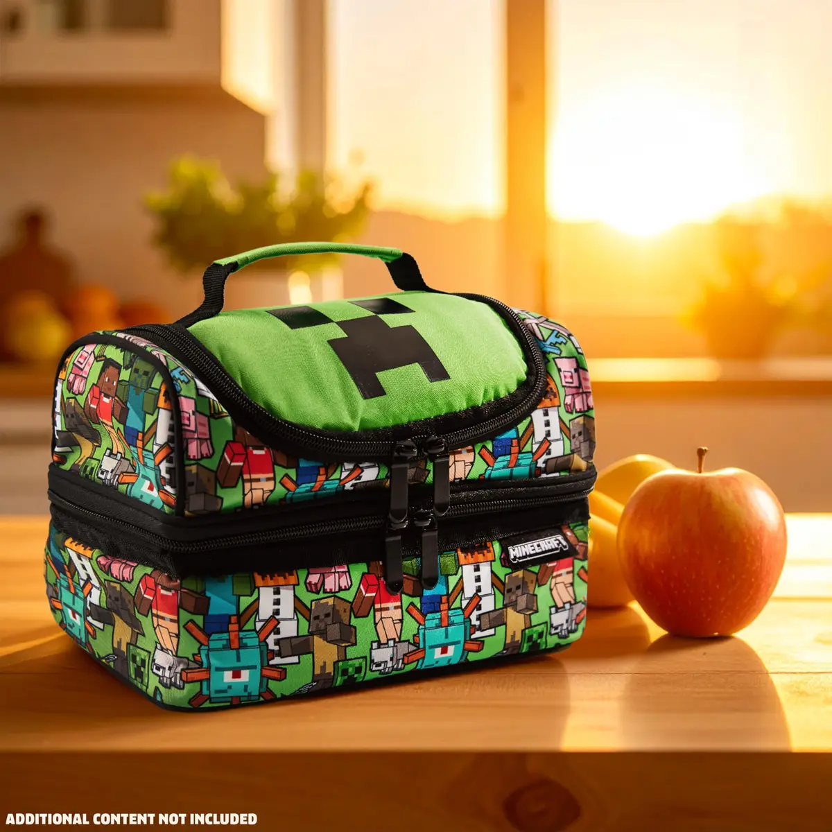 Minecraft Insulated Lunch Bag for Kids Creeper | Durable, Cool & Perfect for School & Outings - view 3