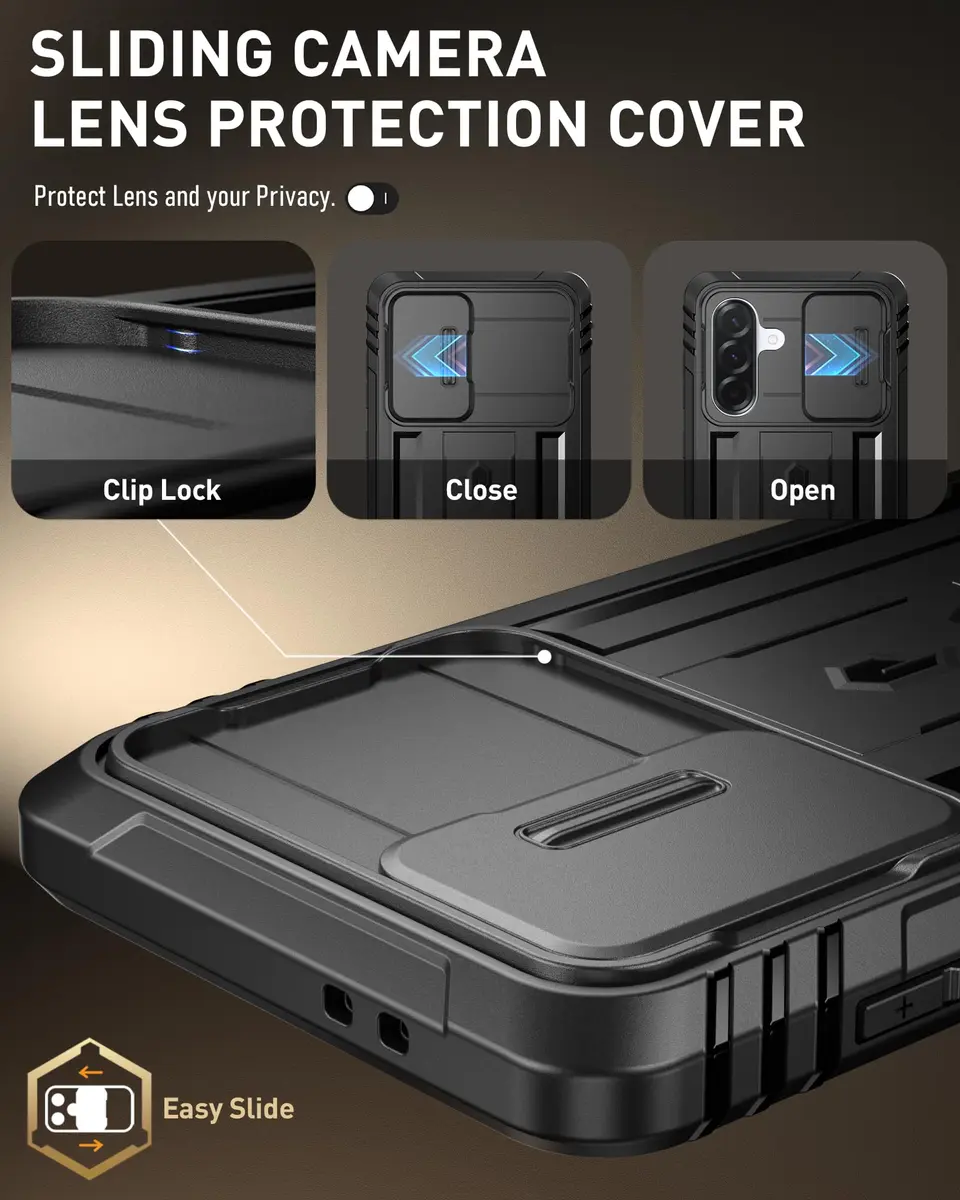 Poetic Revolution Case for Samsung Galaxy A36 5G | Rugged Shockproof with Slide Camera Cover & Screen Protector - view 5