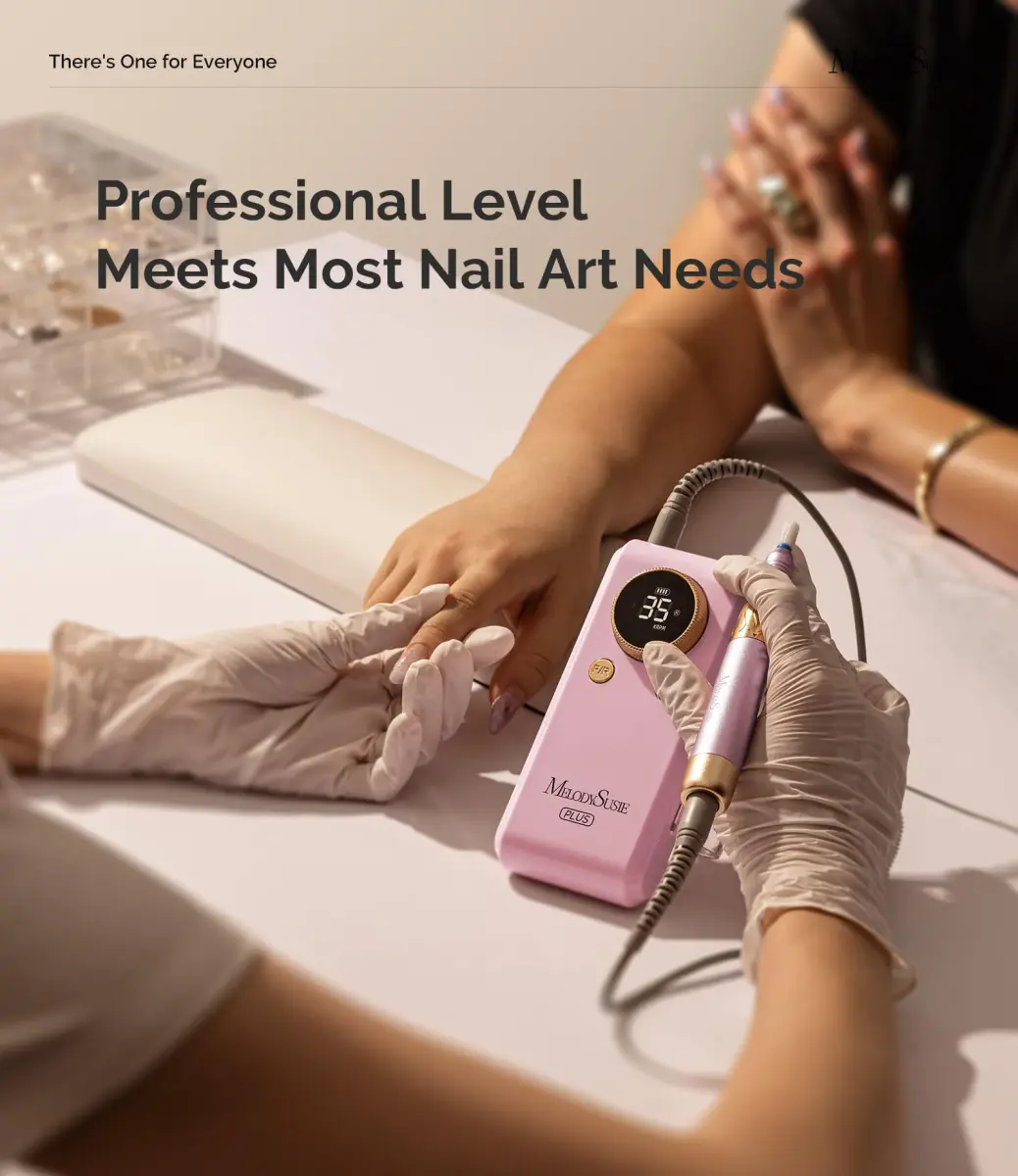 MelodySusie SM330G Rechargeable Nail Drill 35000RPM with Adjustable Stand & Lightweight Handpiece | Coreless Motor, 13-18 Hr Runtime - view 6