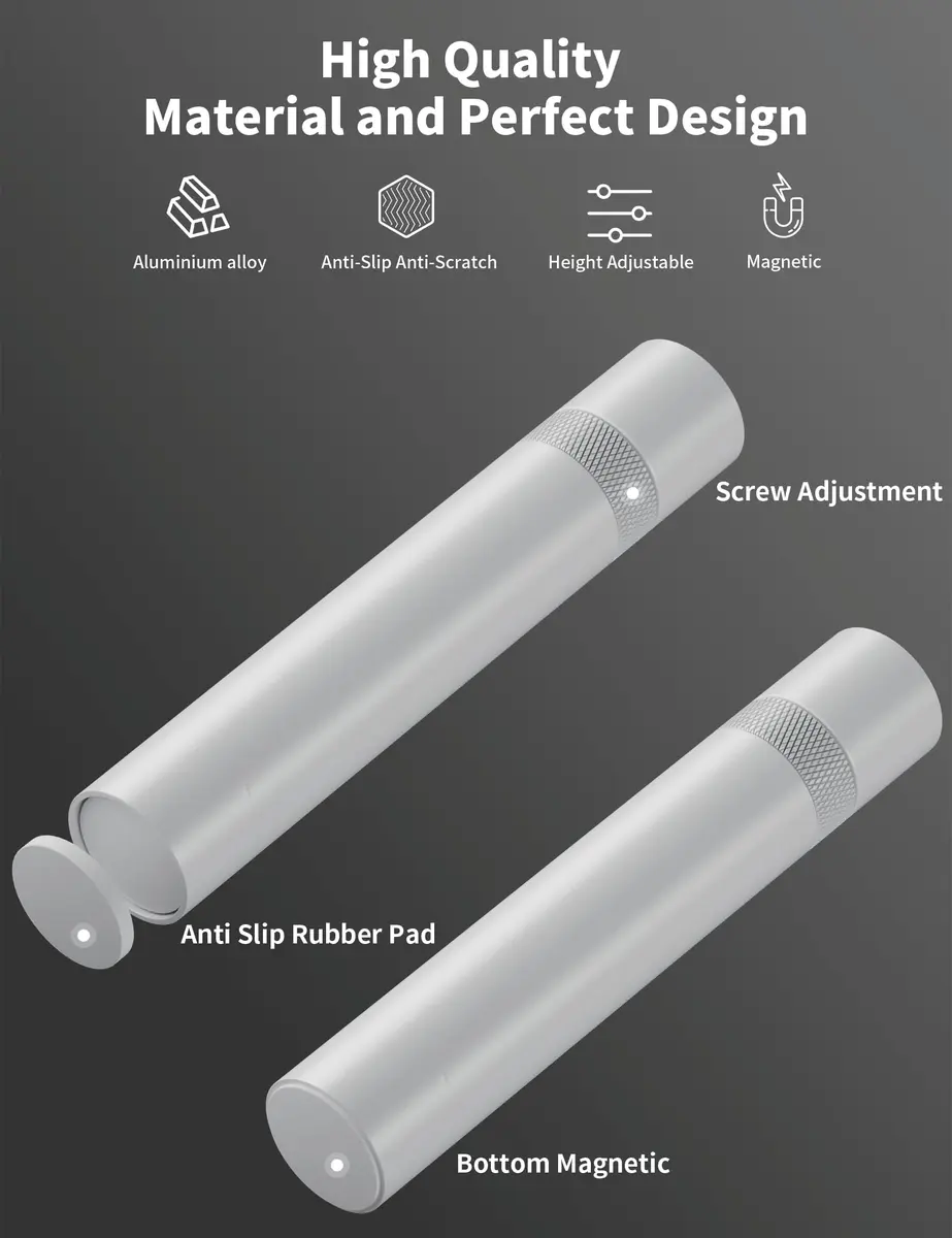upHere GPU Support Bracket, White, 70-120mm | Aluminum Video Card Sag Holder for NVIDIA AMD - view 4