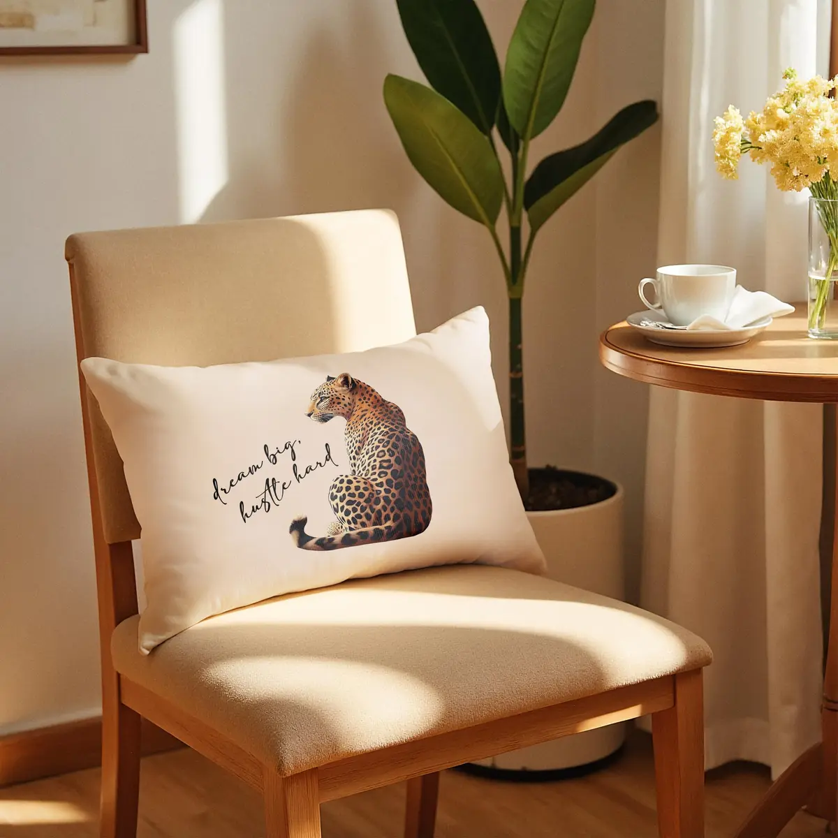 FITIE Leopard Cheetah Throw Pillow Covers 12x20 | Trendy Animal Print Decor for Girls Room & Dorm - view 3