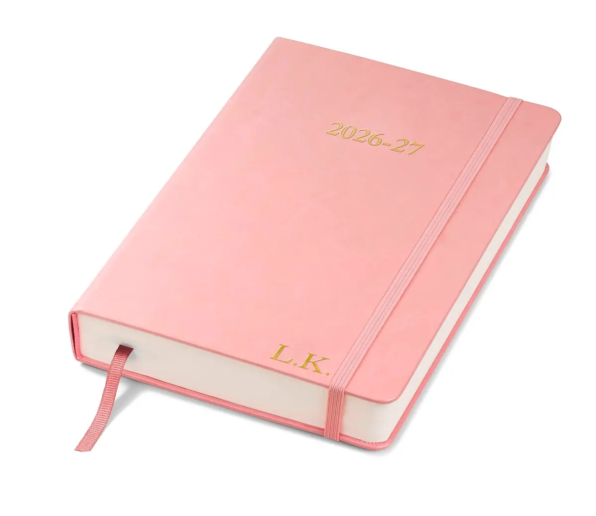 Wykeham's Executive 2026-27 Daily Journal Planner – Customization Available – July 2026 to June 2027 (Personalized Rose, 8.5"×5.5") - main product image