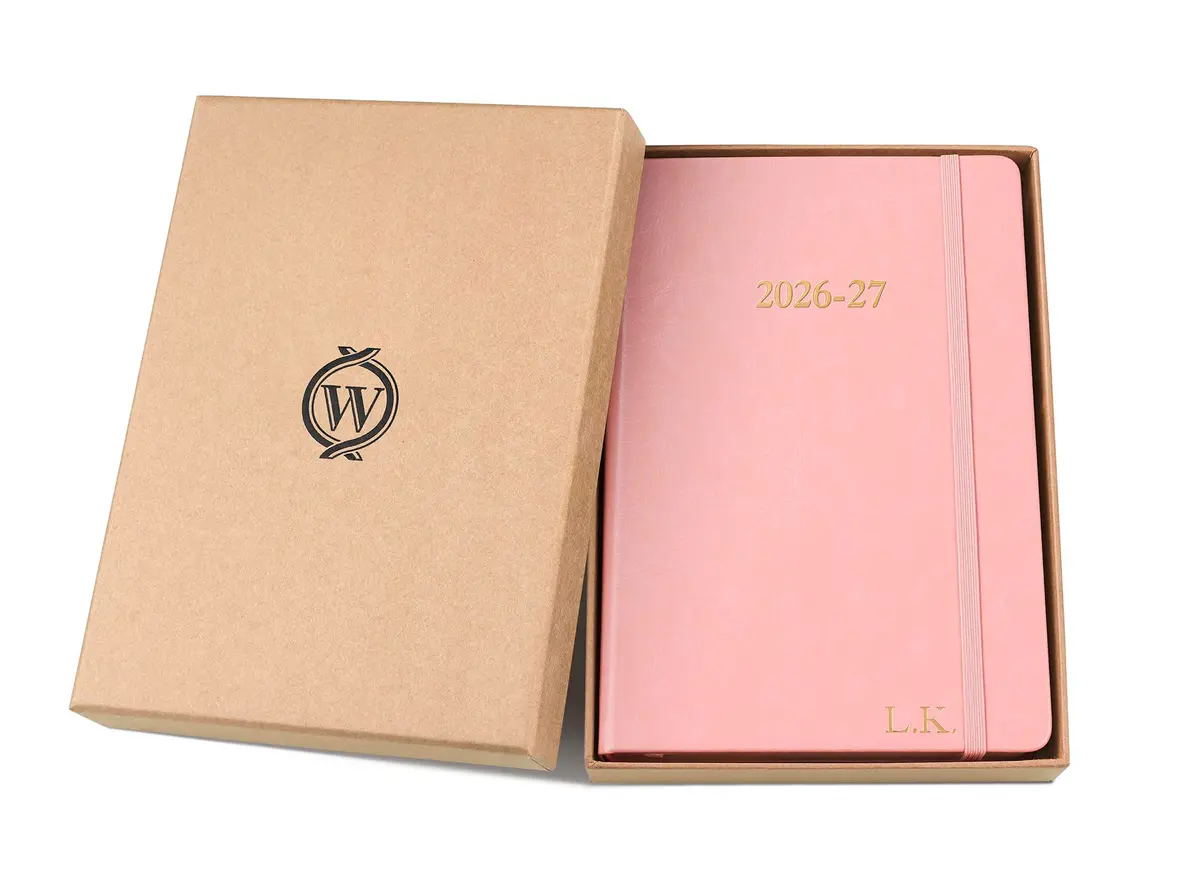 Wykeham's Executive 2026-27 Daily Journal Planner – Customization Available – July 2026 to June 2027 (Personalized Rose, 8.5"×5.5") - view 5
