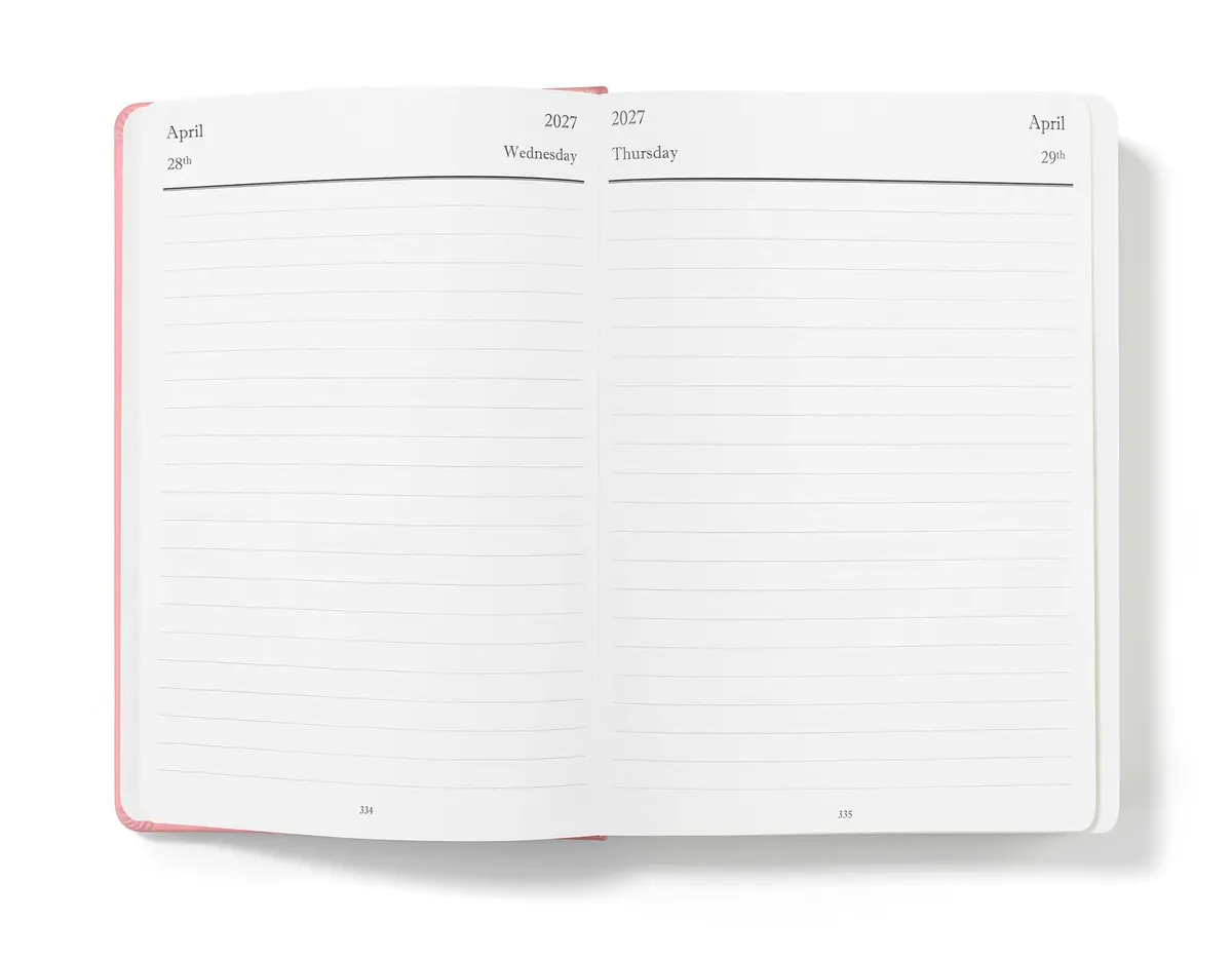 Wykeham's Executive 2026-27 Daily Journal Planner – Customization Available – July 2026 to June 2027 (Personalized Rose, 8.5"×5.5") - view 3