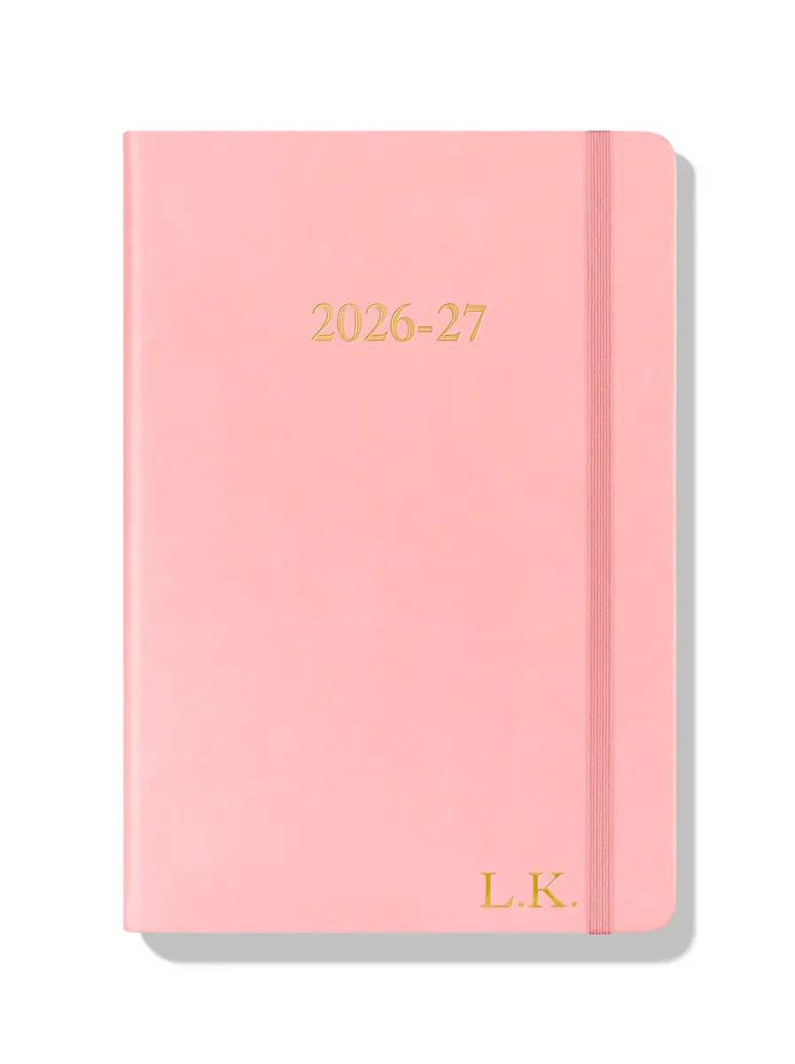 Wykeham's Executive 2026-27 Daily Journal Planner – Customization Available – July 2026 to June 2027 (Personalized Rose, 8.5"×5.5") - view 4