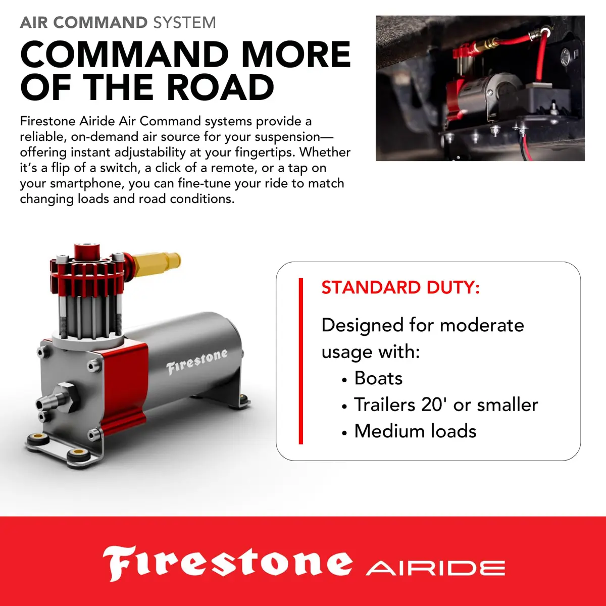 Airide Firestone Air Command Dual Wireless App & Remote Compressor Kit | 100 PSI Dual Path Easy Install - view 5