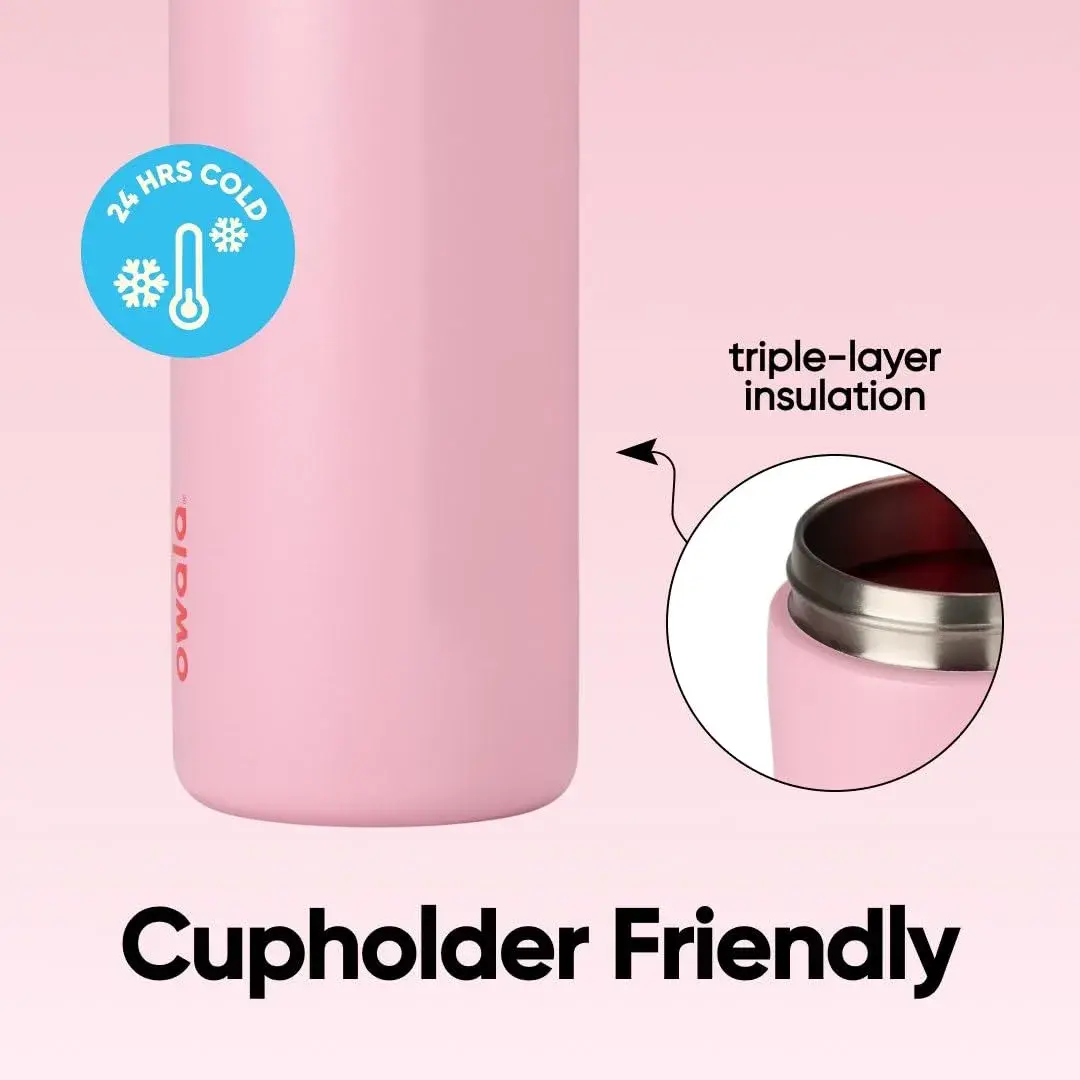 Owala FreeSip Insulated Water Bottle 946ml (32 oz) Angel Food Cake | Keeps Drinks Cold 24 Hours - view 4