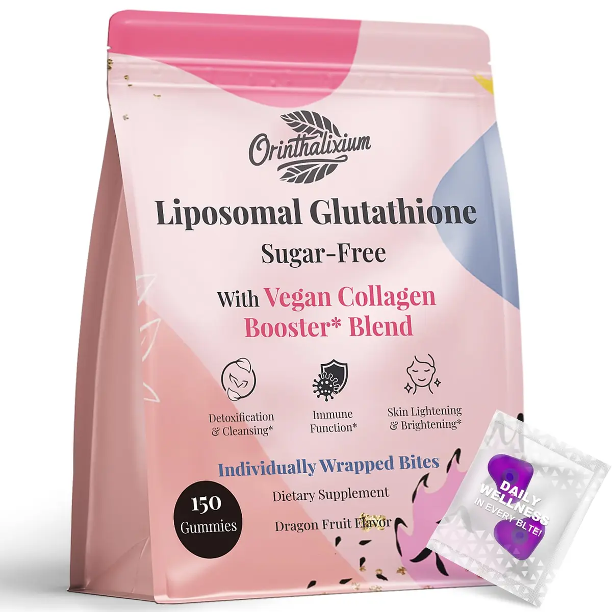 Orinthalixium Liposomal Glutathione Gummies 1000MG | Sugar-Free Skin & Antioxidant Support (150 Count) - main product image