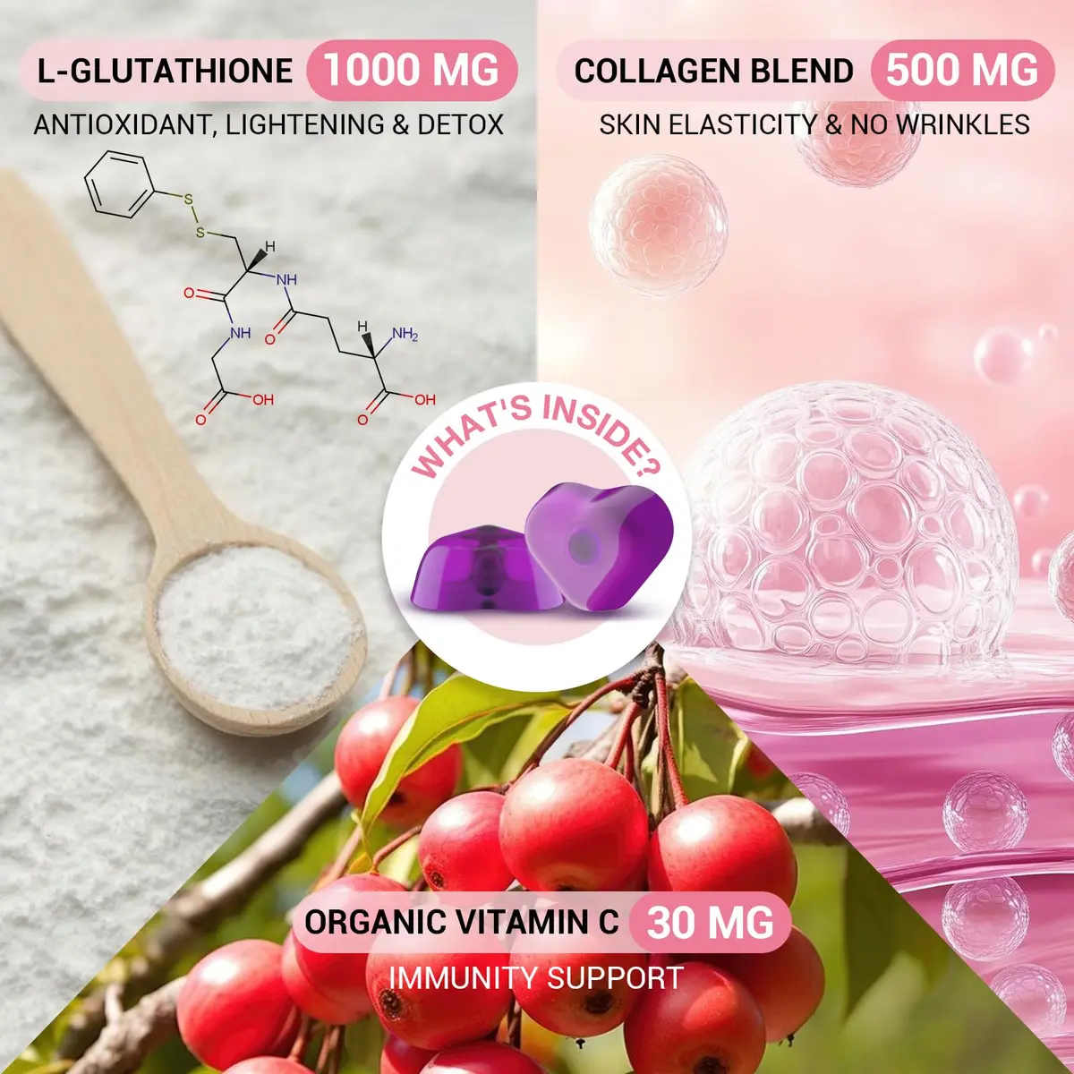 Orinthalixium Liposomal Glutathione Gummies 1000MG | Sugar-Free Skin & Antioxidant Support (150 Count) - view 3