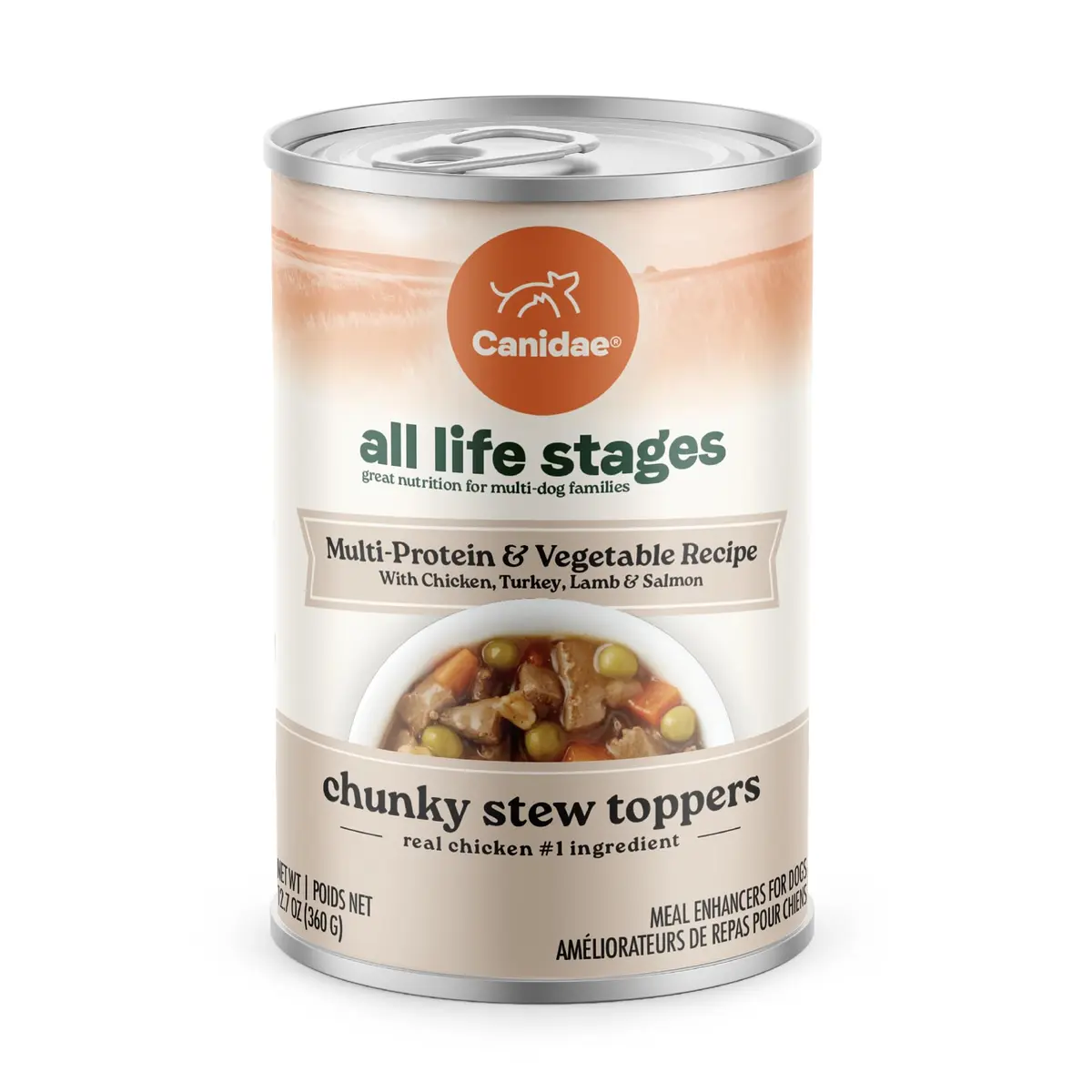 CANIDAE All Life Stages Chunky Stew Toppers 12.7 oz | Multi-Protein & Vegetable, Made in USA - main product image