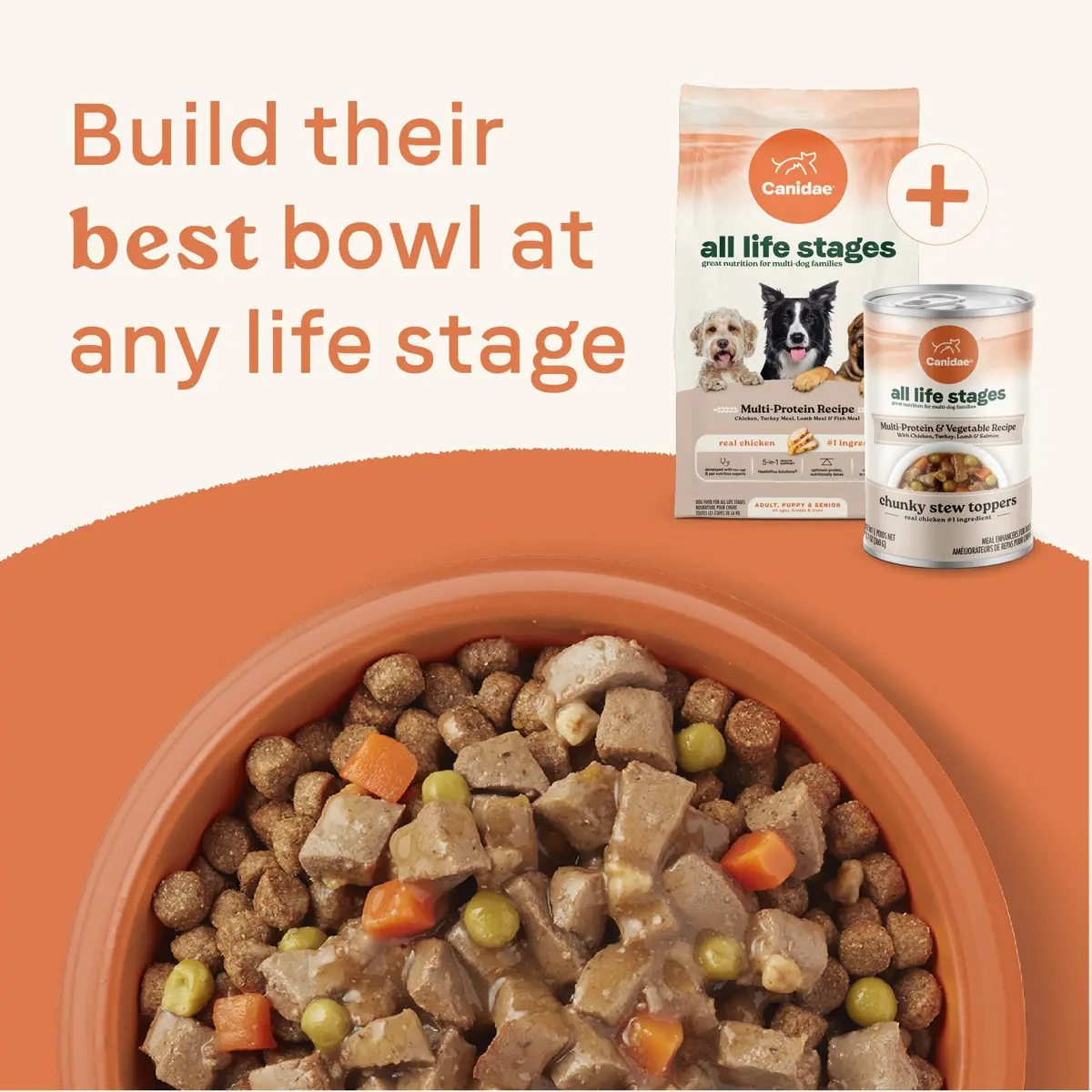 CANIDAE All Life Stages Chunky Stew Toppers 12.7 oz | Multi-Protein & Vegetable, Made in USA - view 9