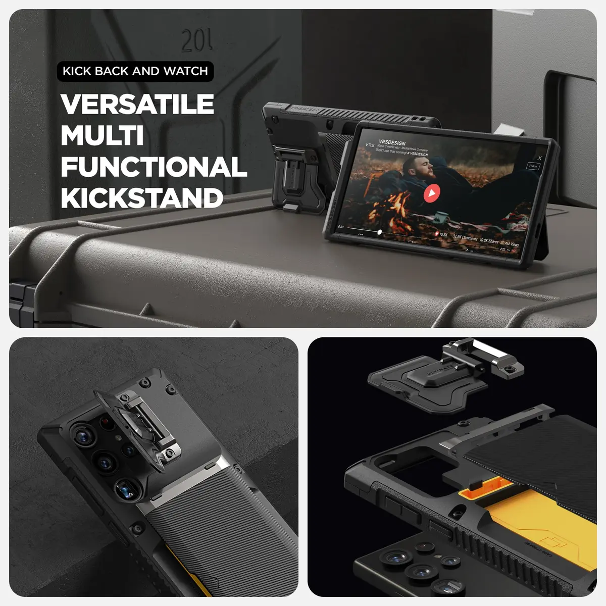 VRS DESIGN Damda Glide DuoGuard for Galaxy S25 Ultra Case (2025) | Heavy Duty Protection with Card Slot & Camera Cover - view 6