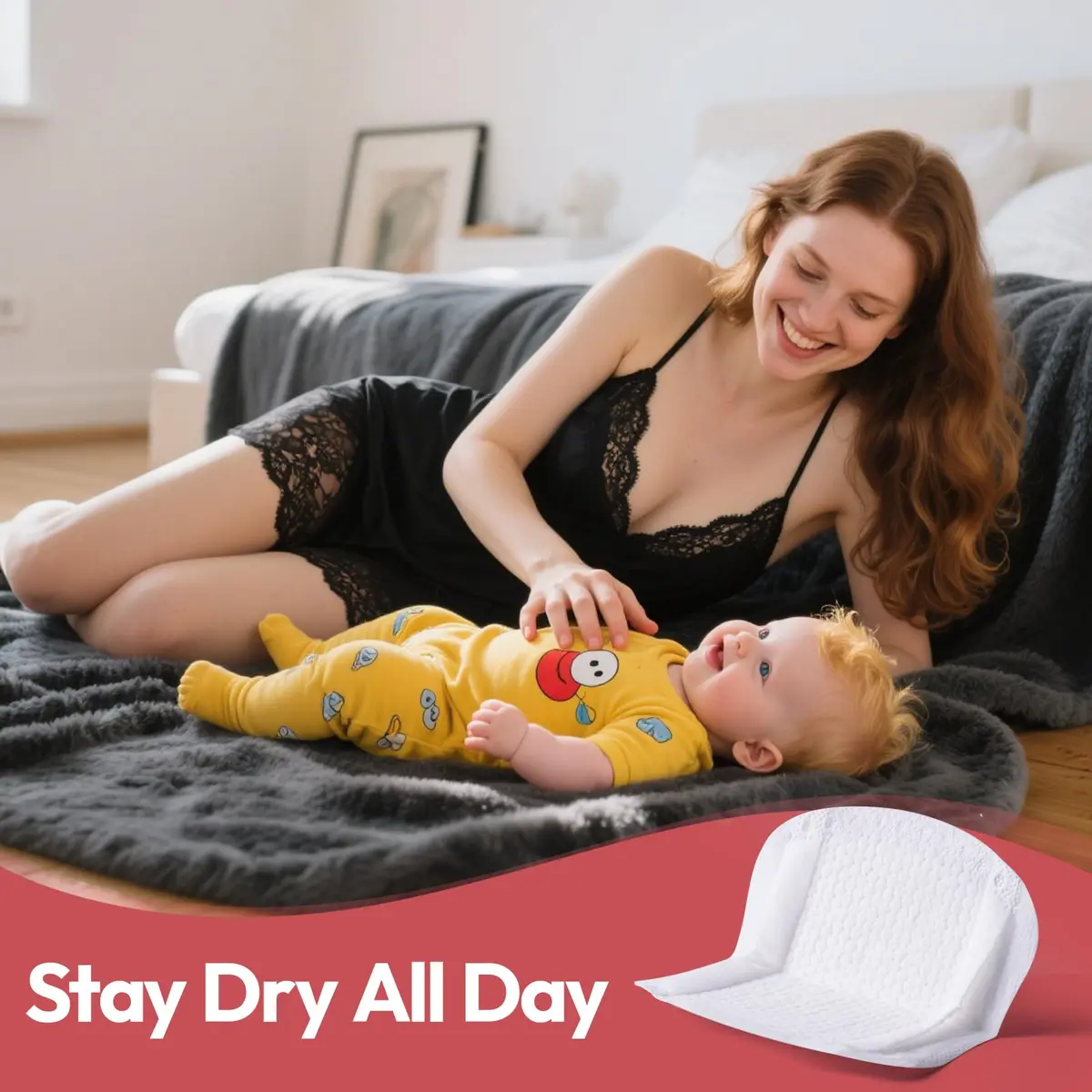 NCVI Ultra-Thin Nursing Pads 110 Count | Leak-Proof & Breathable for Moms - view 5
