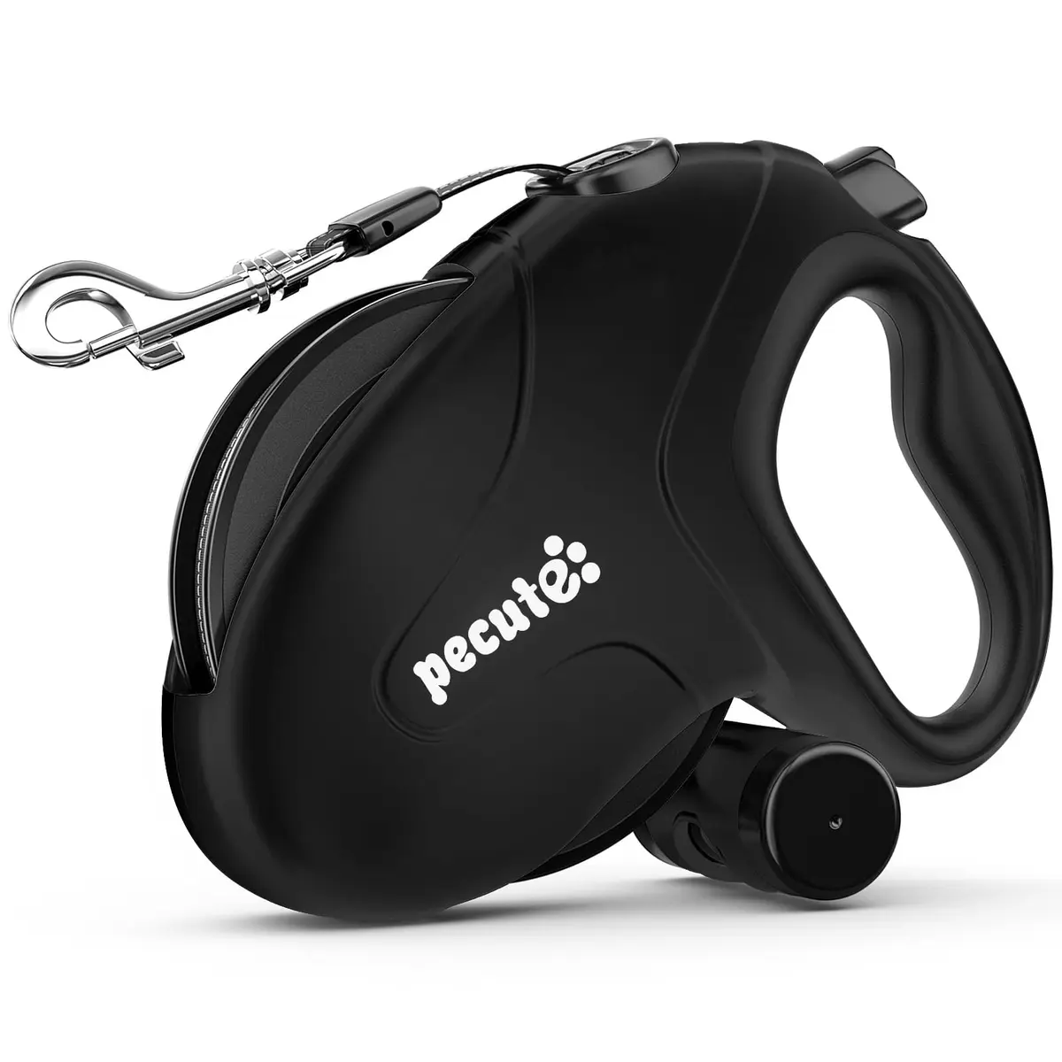 Pecute 32ft Retractable Dog Leash with Reflective Strips | 360° Tangle-Free Nylon, One-Button Control, Poop Bag Holder for Medium & Large Dogs - main product image