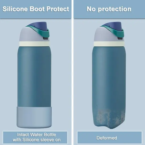 Affute Silicone Boot for Owala Water Bottle 24 oz (710 ml) | Protects Against Scratches & Dents - view 7