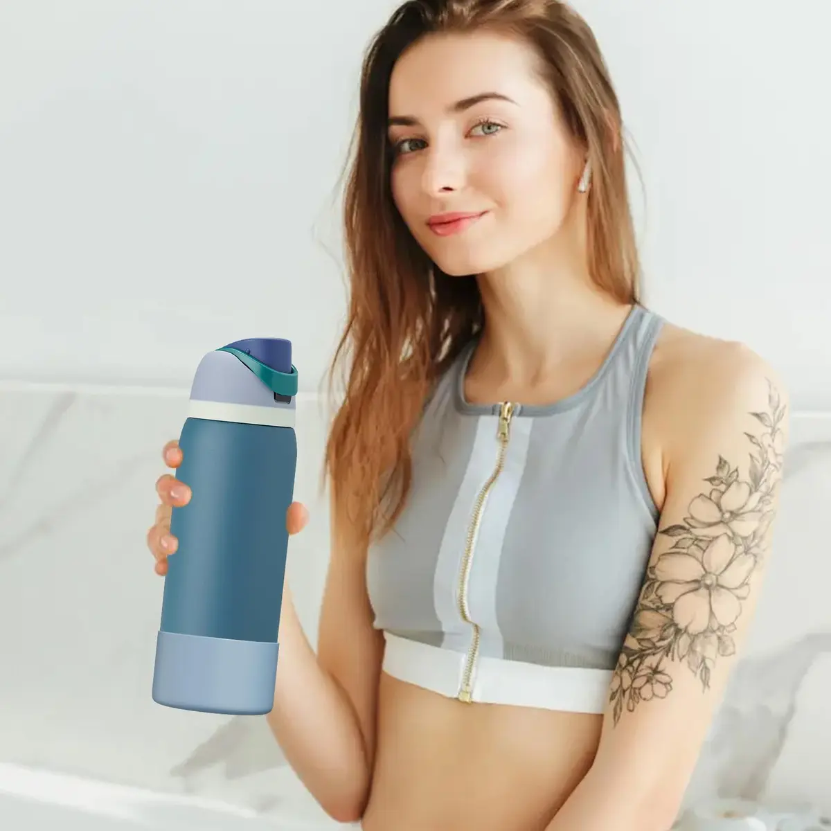 Affute Silicone Boot for Owala Water Bottle 24 oz (710 ml) | Protects Against Scratches & Dents - view 9