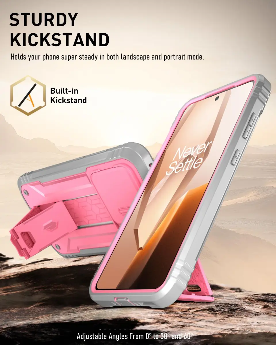 Poetic Revolution Case for OnePlus 13R 5G with Slide Camera Cover & Screen Protector, Light Pink (1 Unit) - view 4