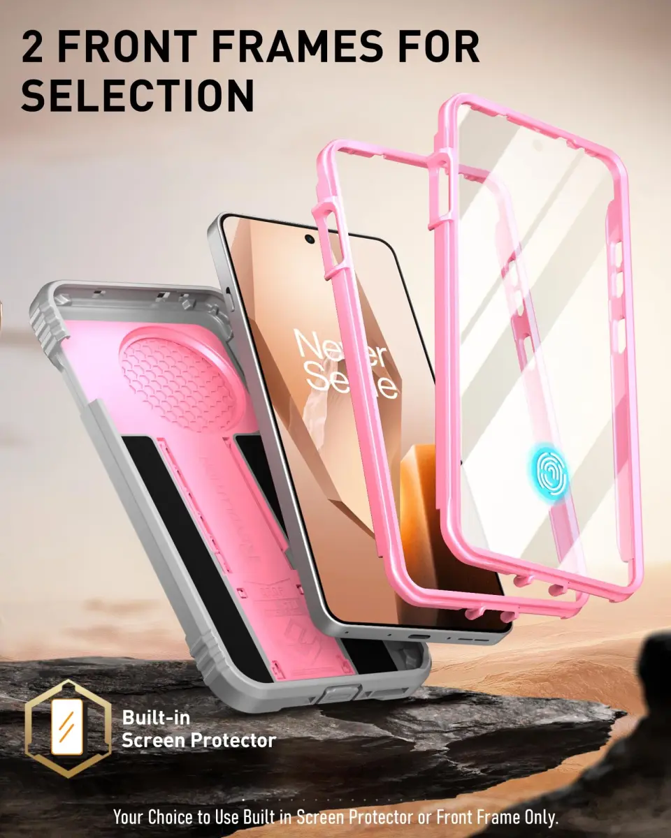 Poetic Revolution Case for OnePlus 13R 5G with Slide Camera Cover & Screen Protector, Light Pink (1 Unit) - view 5