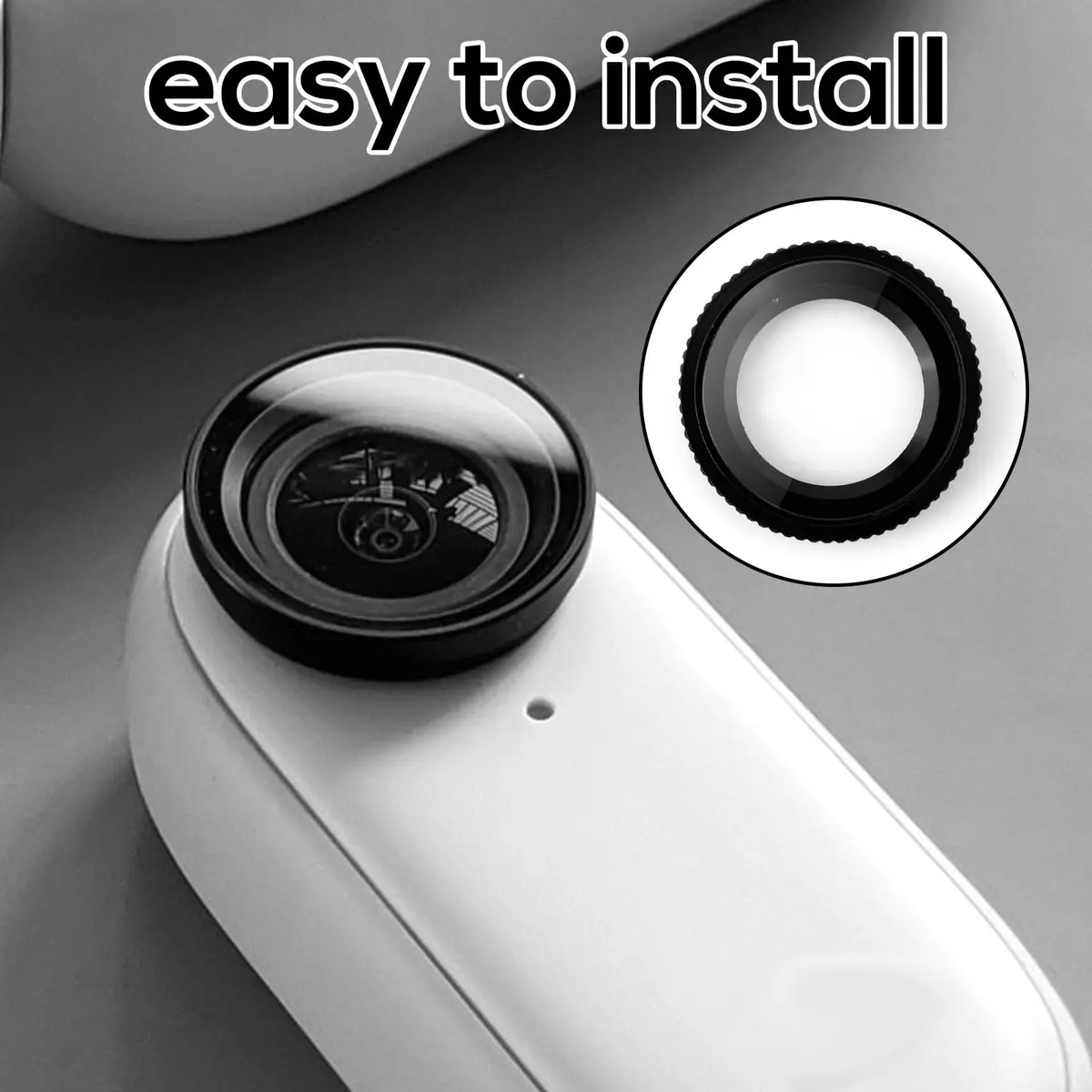 Gosknor Glass Lens Guards for Insta360 GO 3S | 2.2cm (0.87 inch) Protective Cover - view 4