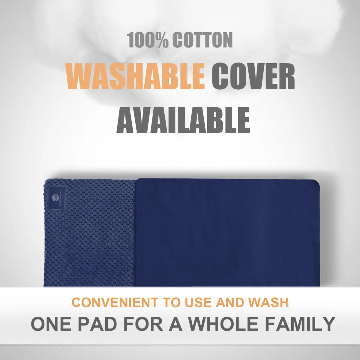 uncn Wide Microwave Heating Pad with Washable Cover 9.5 x 16in Microwavable | Soothing Warmth for Muscles & Cramps - view 4