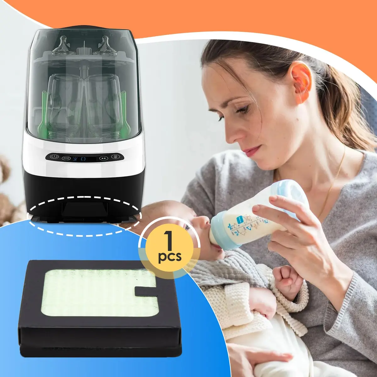 HAVANSIDY HEPA Filter Replacement for Baby Brezza Bottle Dryer Advanced & Washer Pro | 1-Pack - view 7