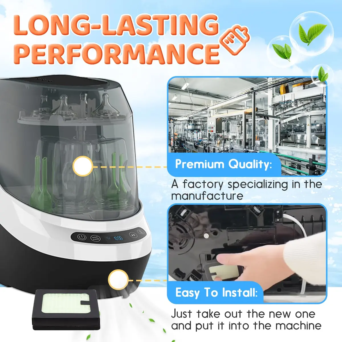 HAVANSIDY HEPA Filter Replacement for Baby Brezza Bottle Dryer Advanced & Washer Pro | 1-Pack - view 4