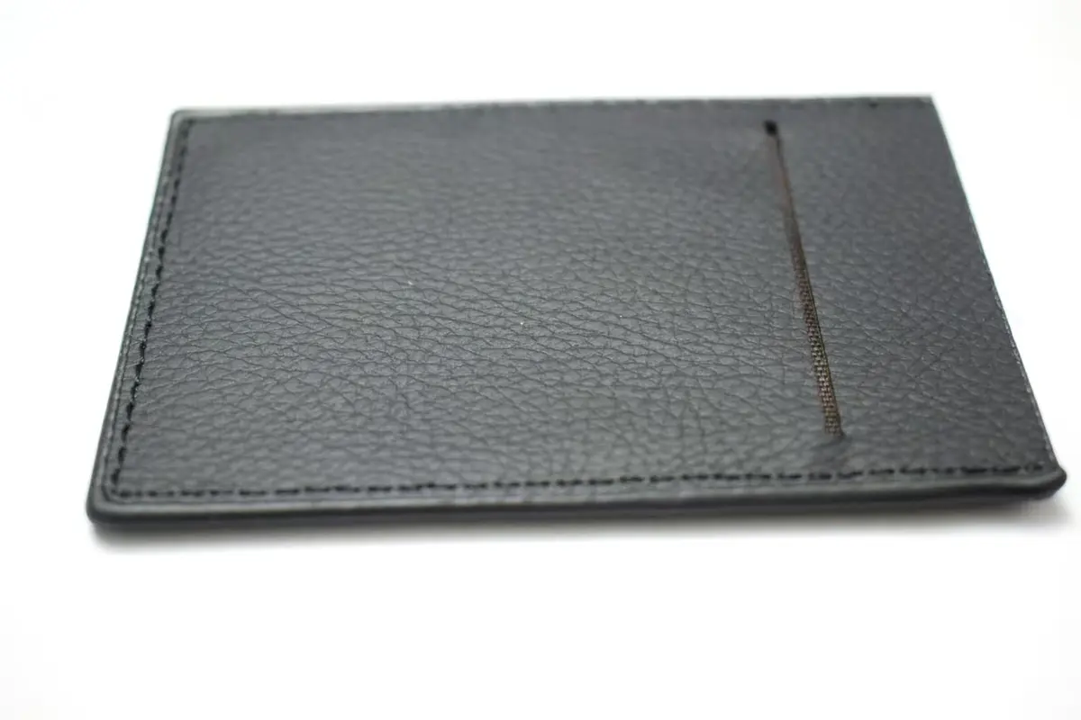 Harrier Baby Minimalist ID Holder Black Leather-Style Card Sleeve with Dual ID Window Design | Slim Front Pocket ID Wallet Unisex - view 2