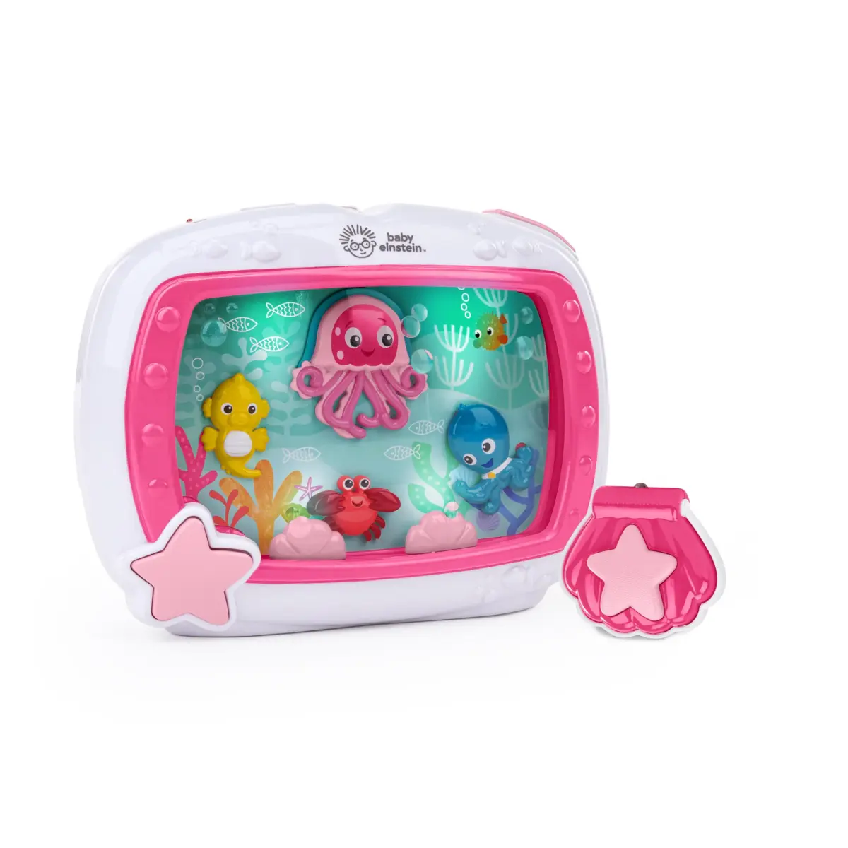 Baby Einstein Sea Dreams Soother Musical Crib Toy and Sound Machine, Pink, 25+ Min Melodies | Ages 0 Months+ - main product image